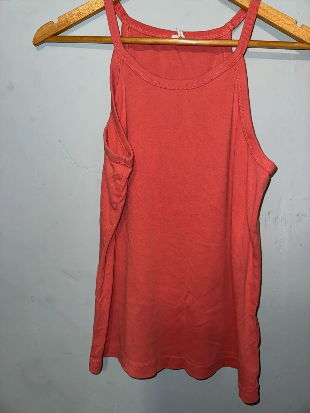 Anthropologie high-neck cotton pullover tank top